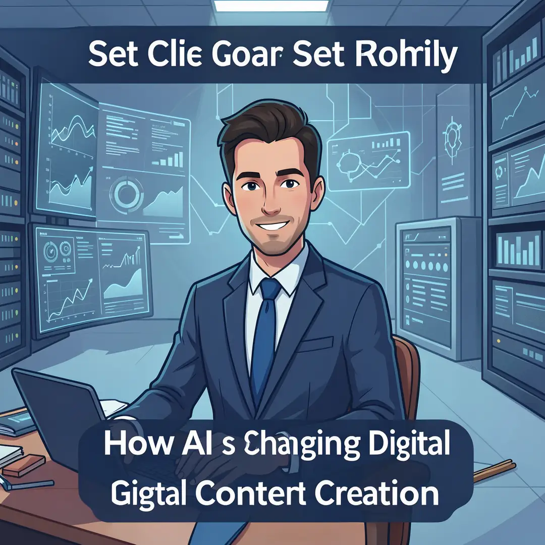 Step 3: Illustration for step: Set clear goals related to How AI Is Changing Digital Content Creation, profe