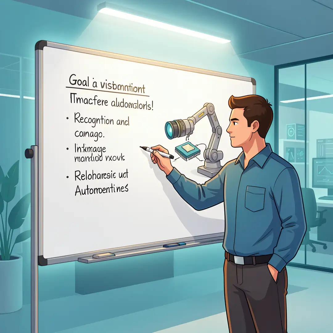 Step 3: Illustration for step: Set clear goals related to What Is Machine Vision and How Is It Used, profess