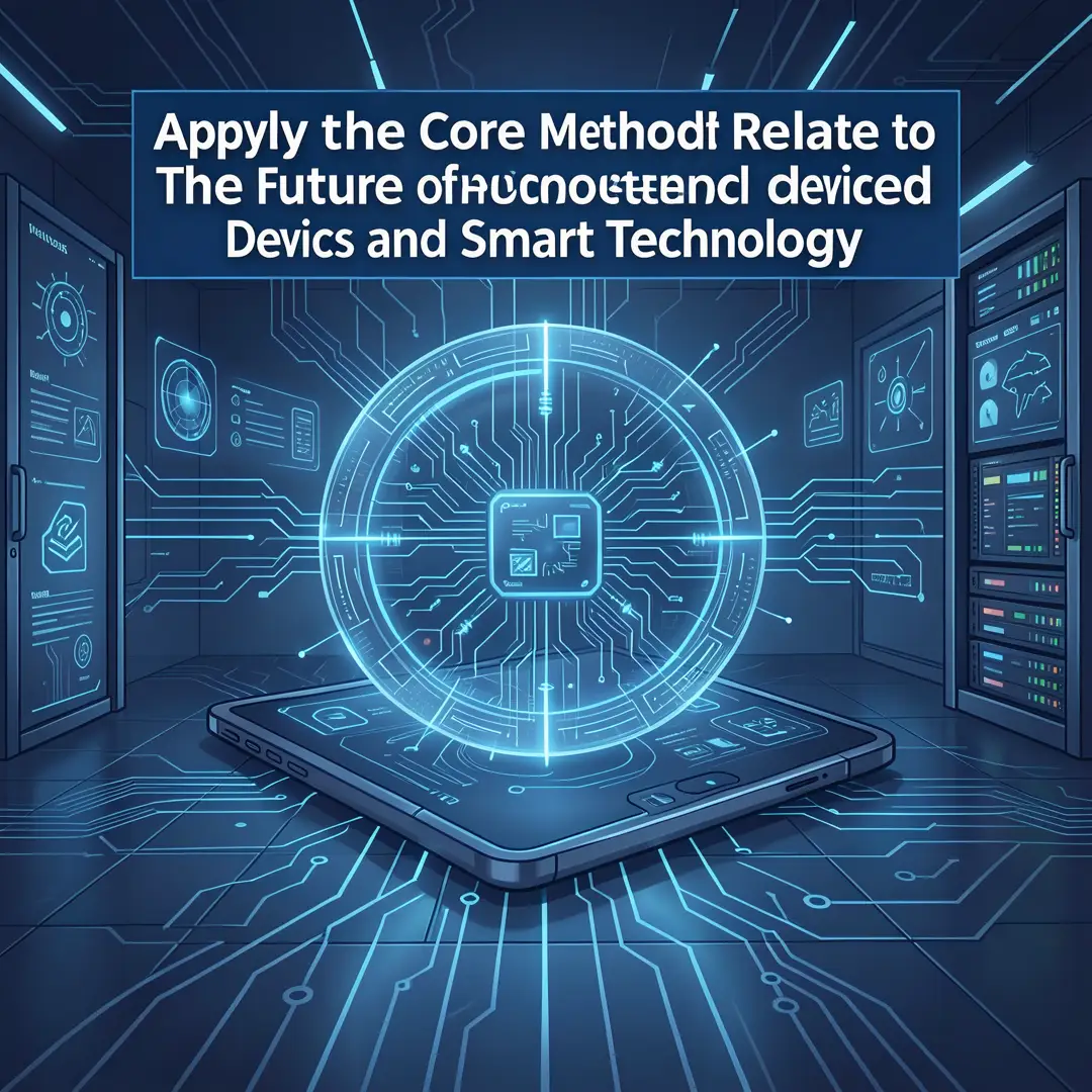 Step 5: Illustration for step: Apply the core methods related to The Future of Connected Devices and Smart T