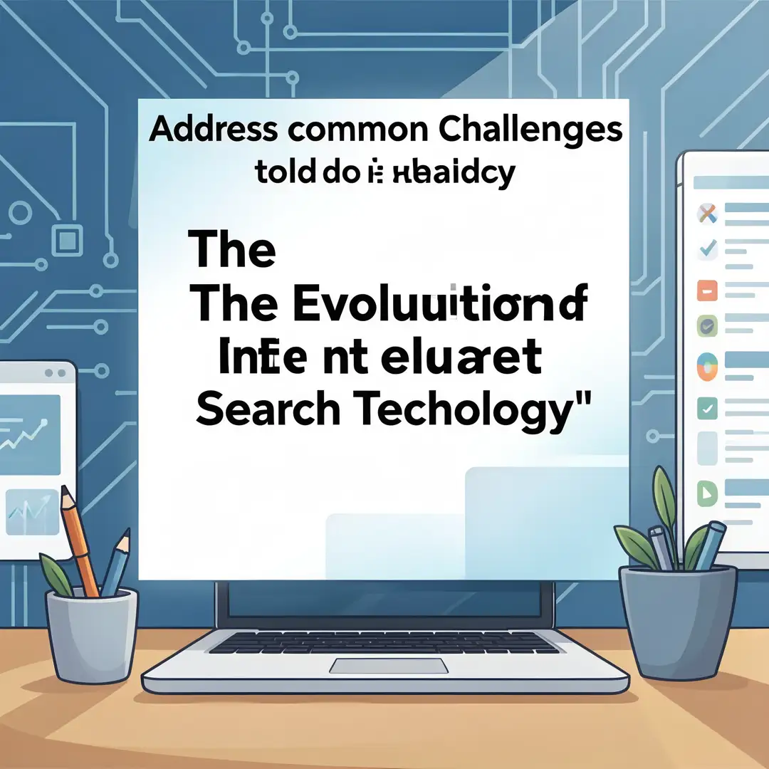 Step 7: Illustration for step: Address common challenges related to The Evolution of Internet Search Technol