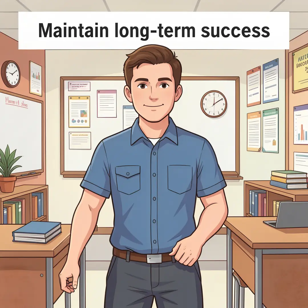 Step 8: Illustration for step: Maintain long-term success related to How Modern Computers Handle Artificial